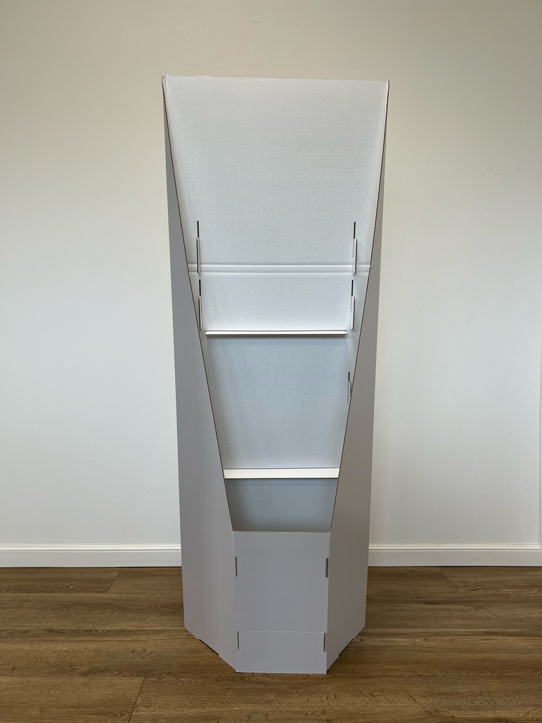 Bodenaufsteller "Wave" für 3 Zeitschriften