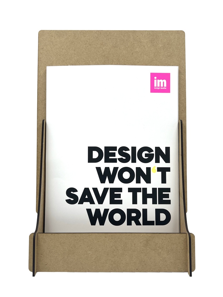 MDF Thekenaufsteller Din A4 vorne bestückt