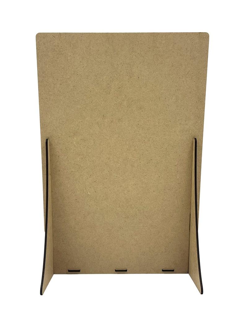 MDF Thekenaufsteller Din A4 hinten