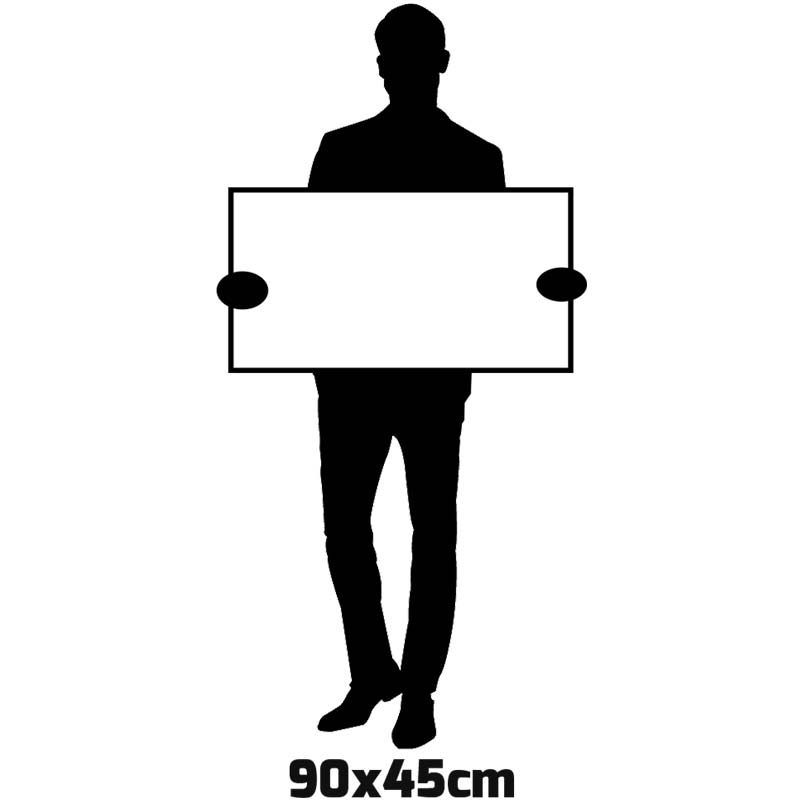 XXL-Scheck mit Logo- und Textdruck Größe: 90 x 45 cm