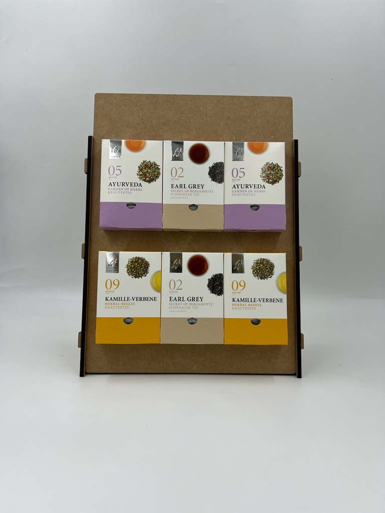 MDF Teedisplay 6er