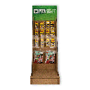 Bodendisplay | WOOD | individuell | Regal & Schlaufenhaken