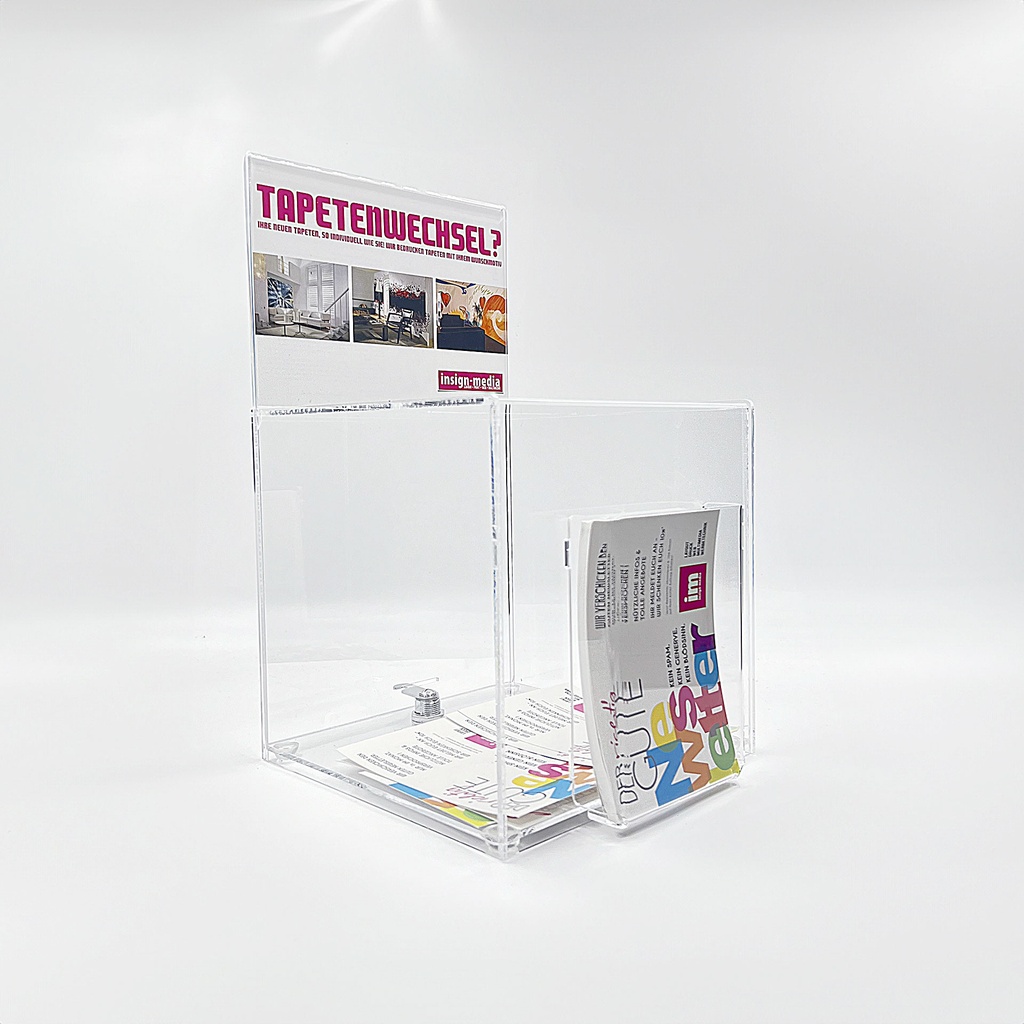 Einwurfbox - Losbox | Acryl transparent