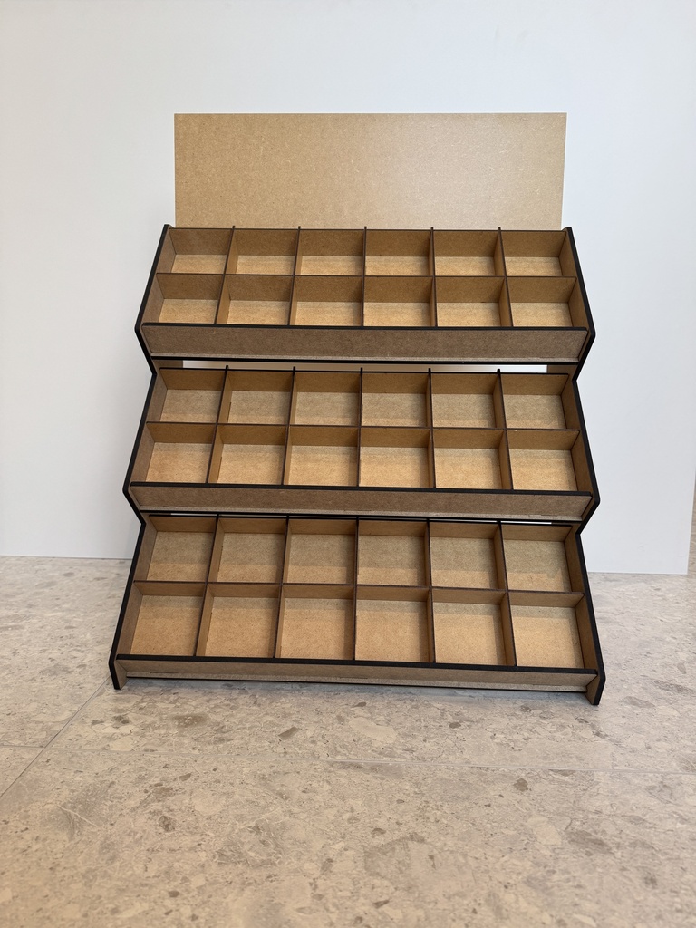 MDF Display 36 Fächer