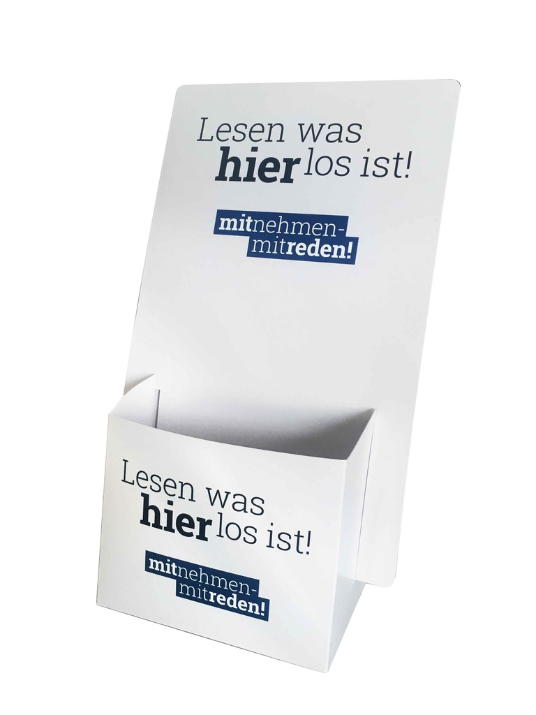 Flyerständer Karton DIN lang