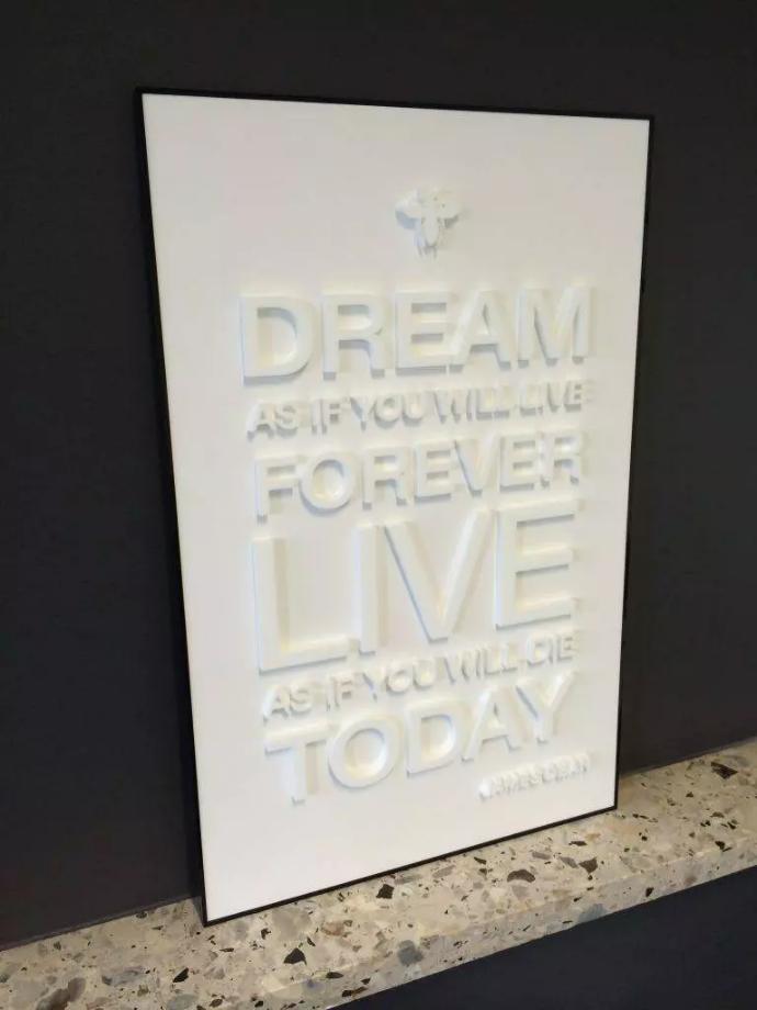 Wanddisplay 3d Schrift